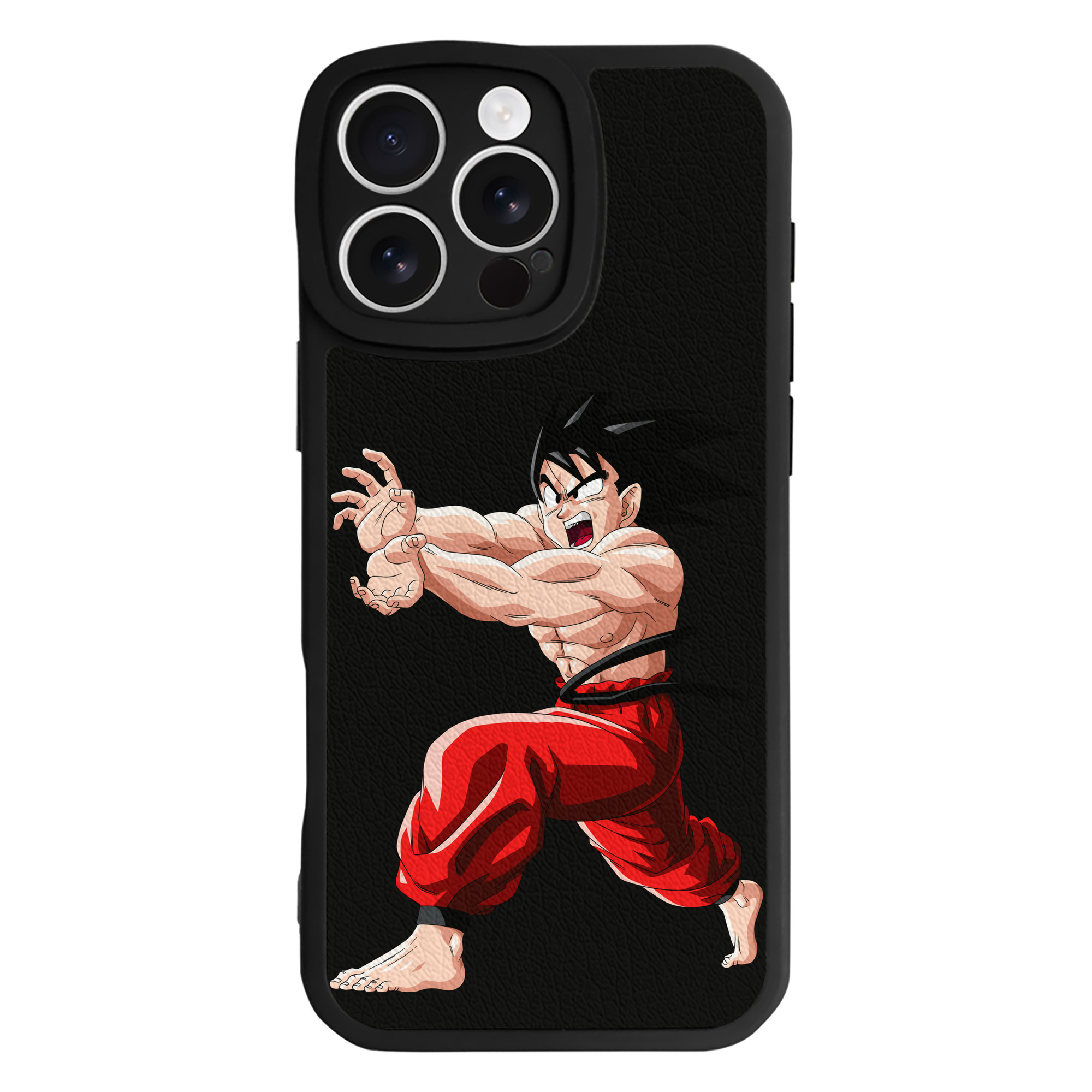 （画像用） ドラゴンボール 孫悟空（そん ごくう）Son Goku カカロット DRAGON BALL Kakarotto 【iPhone 16シリーズ対応】シリコンスマホケース（レザー調） 材質：シリコン